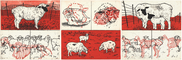 thinking about sheep5, Left, Center, Right